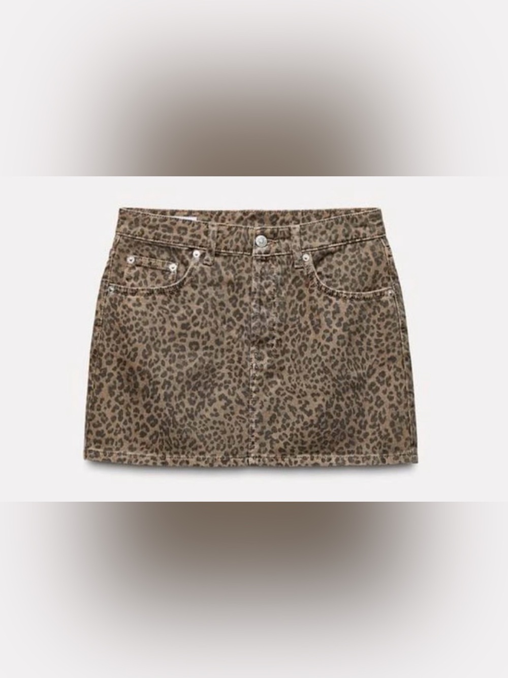 Zara Animal Print or leopard mini skirt